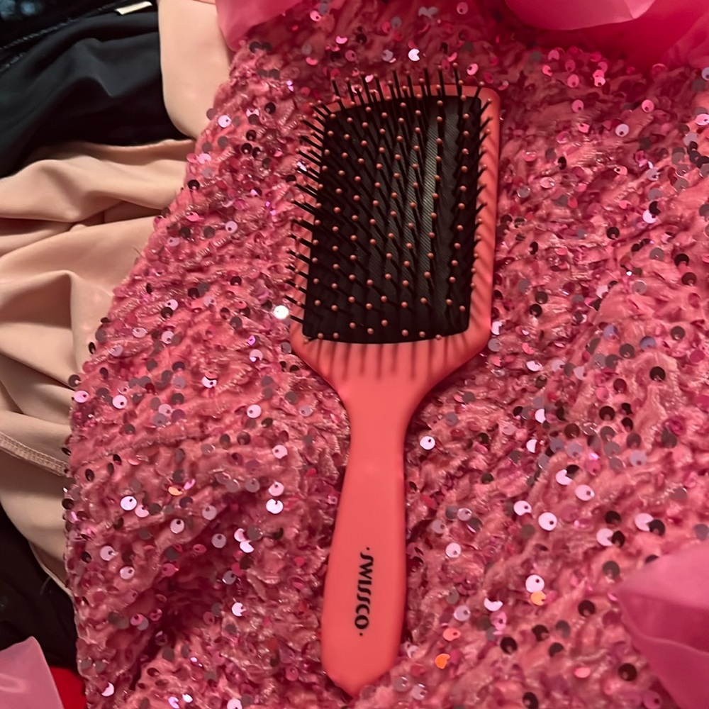 brand new pink hair brush